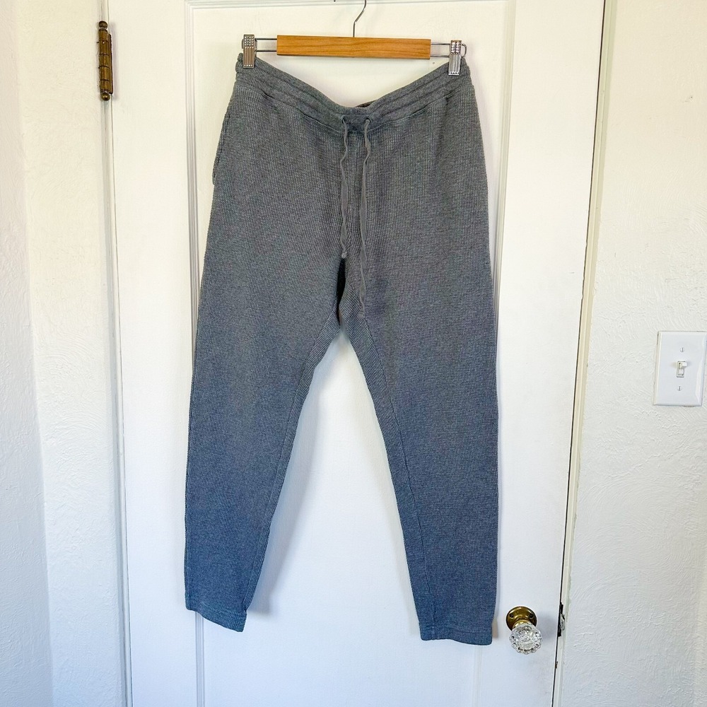 TNA | Aritzia Knit Waffle Drawstring Jogger Sweatpants in Grey‎ size Large